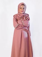 طقم صلاة بناتي بلمسة شرقية - وردي فاتح