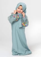 شرشف صلاة بناتي اكمام بوم بوم منت