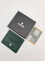 محفظة رجالية فاخرة باللون الأخضر الداكن - بساطة تف...