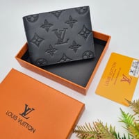 محفظة رجالية جلدية فاخرة بنقش أيقوني مكرر - لمسة ا...