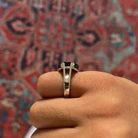 خاتم فضه عيار 925 ملكي