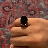 خاتم فضه عيار 925 ملكي