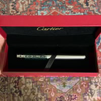 قلم كارتيه اخضر غطاء بملحقات كارتيه