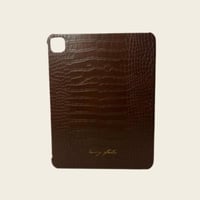 iPad case brown