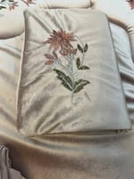 طقم سجاده مخمل مطرز بورود مبطن 2 سم وجلال صلاه قطن...