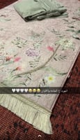 سجاده تركيه مخمليه مبطنه بتصميم أزهار ورد وجلال صل...