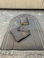 طقم سجاده مخمل مبطن 2 سم مطرز وجلال صلاه قطن بارد...