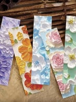 فاصل ورقي للقراءه بأشكال زهور ونباتات