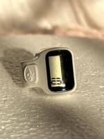 خاتم استغفار رقمي بشاشه رقميه - لون أبيض