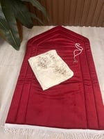 طقم صلاه سجاده مخمل مبطنه ٢سم - جلال صلاه قطن بارد...