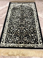 سجادة الحرم الحرير بملمس حريري وجذاب - اخضر ملكي