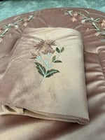 طقم سجاده مخمل مبطن 2 سم مطرز وجلال صلاه قطن بارد...