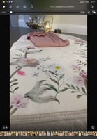 طقم صلاه سجاده تركيه مخمليه مبطنه بتصميم أزهار ورد...