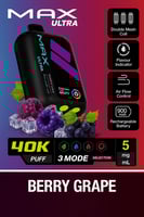 ناستي ماكس ألترا 40000 سحبة – نكهة عنب توت (Berry...