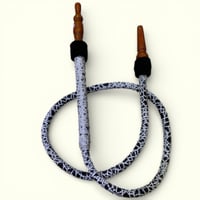 لي شيشة فاخر بمقبض خشبي – تصميم يدوي مع خرطوم مرن