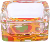 طفاية سجائر زجاج صغيرة