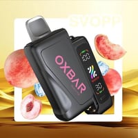 جهاز أوكس بار 25 ألف سحبة نكهة خوخ آيس 5mg OXBAR S...