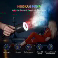 مضخة هواء لتشغيل الشيشة مضيئة تعمل بالشحن HOOKAH P...