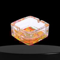 طفاية سجائر زجاج صغيرة