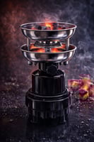 دافور غاز شيشة احترافي مزدوج – قاعدة معدنية قوية H...