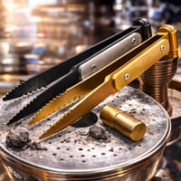 ملقط فحم شيشة مع مطرقة تكسير فحم Shisha Charcoal T...