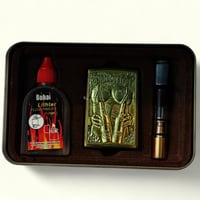 ولاعة فاخر مع زيت تعبئة وملحقات – Smoking Set Bowl...