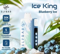 الف بار ايس كينق 30000 سحبة 50نيكوتين 50MGELFBAR I...