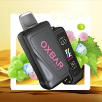 جهاز أوكس بار 25 ألف سحبة نكهة عنب ساكورا آيس 5mg...