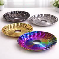 صحن شيشة معدني فاخر متعدد الألوان Luxury Metal Shi...