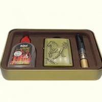 ولاعة فاخر مع زيت تعبئة وملحقات – Smoking Set Bowl...