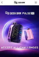 سحبة جيك بار بلس اكس25 الف سحبة GEEK BAR PULSE X 2...