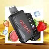 جهاز أوكس بار 25 ألف سحبة نكهة فراولة بطيخ آيس 5mg...