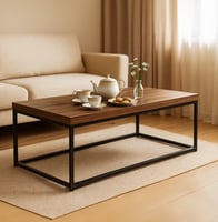 طاولة قهوة مودرن لون بيج