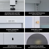 دولاب تخزين باللون الأبيض مقاس 100x40x40سم