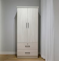 دولاب ملابس عملي بتصميم أنيق - رمادي