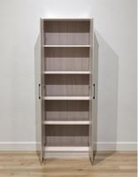 دولاب ملابس بتصميم أنيق ومودرن - رمادي