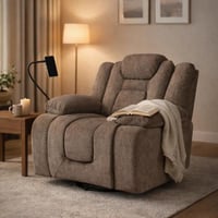 كرسي استرخاء هزاز دوار مودرن مع حامل جوال