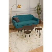 طقم طاولات خدمة 5 قطع بتصميم عملي وبسيط