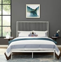 سرير عصري بتصميم رائع - لون أبيض