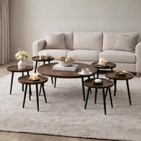 طقم طاولات خدمة مودرن 7 قطع