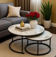 طقم طاولات خدمة فاخر - رخام