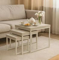 طقم طاولات خدمة 3 قطع مودرن