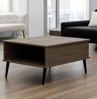 طاولة قهوة مودرن خشبية لون بني - 40*60*80 سم