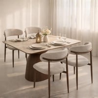 طاولة طعام سيراميك مودرن بتصميم أنيق