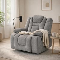 كرسي استرخاء هزاز دوار مودرن مع حامل جوال