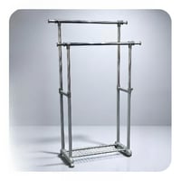 علاقة ملابس متحركة 160*80 سم - لون فضي