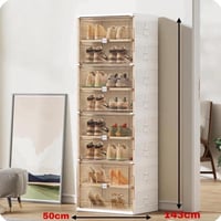 جزامه احذيه بلاستيك 8 دور باللون الأبيض مقاس 143x5...