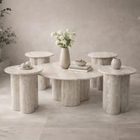 طقم طاولات قهوة 5 قطع مودرن بتصميم مميز