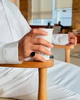 خاتم رجالي فضة بصدق اسود