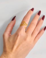 اسواره مع خاتم منقوشه بالاسم لون ذهبي